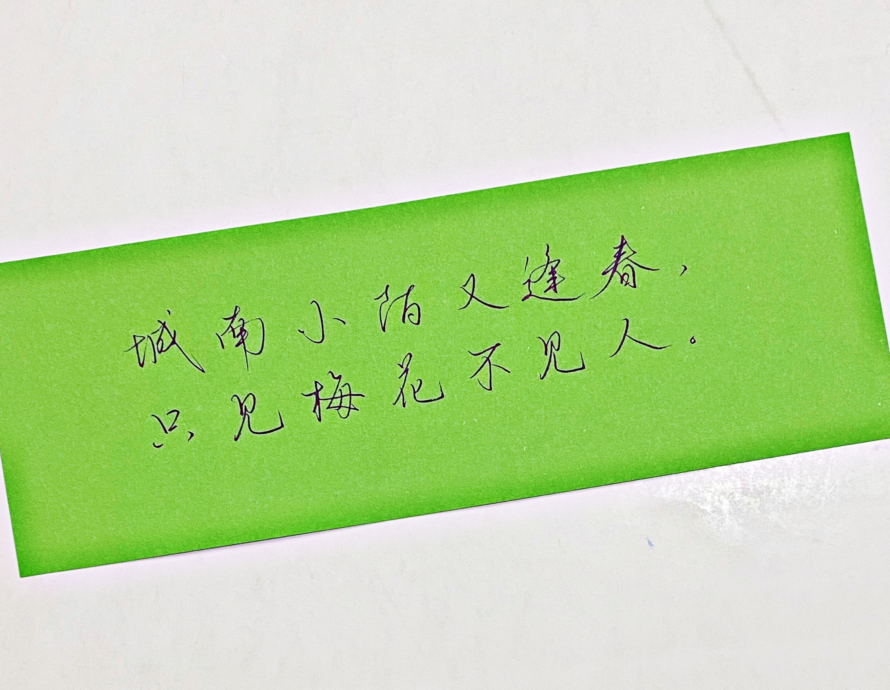 练字[超话]  只见梅花不见人 ​​​