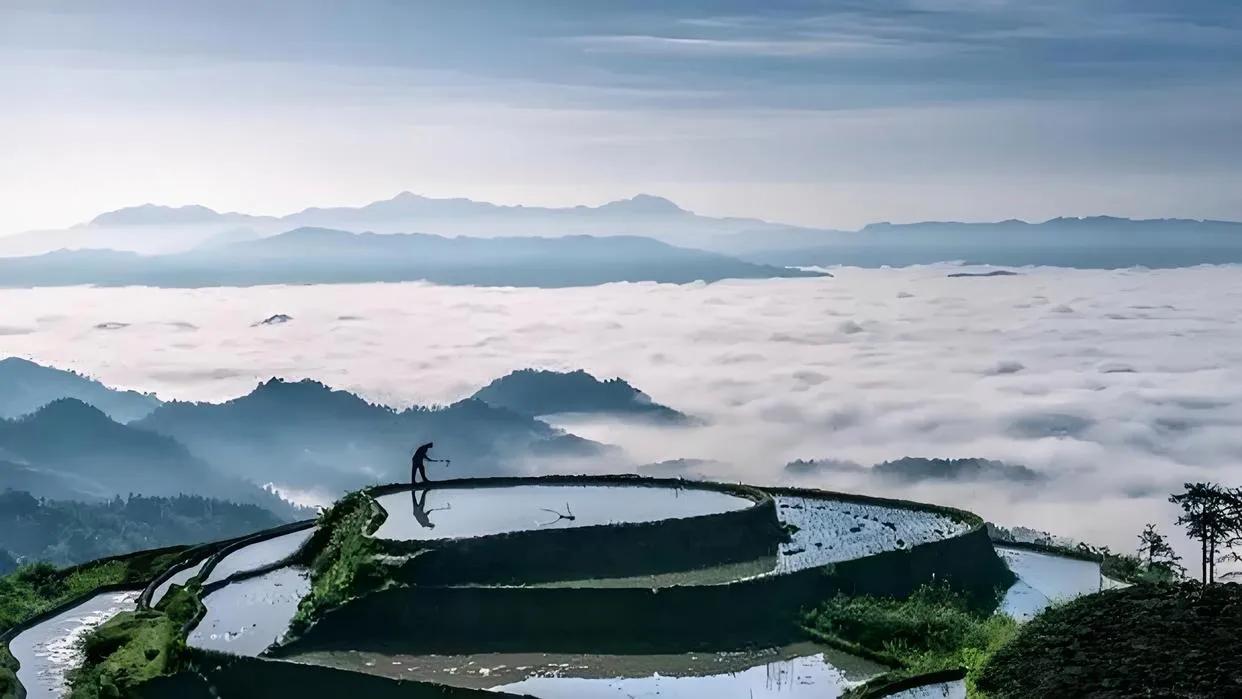 真经不在西天，
也不 在旅途，
而在自己的内心放光动地，
内在的光明，
即是无形