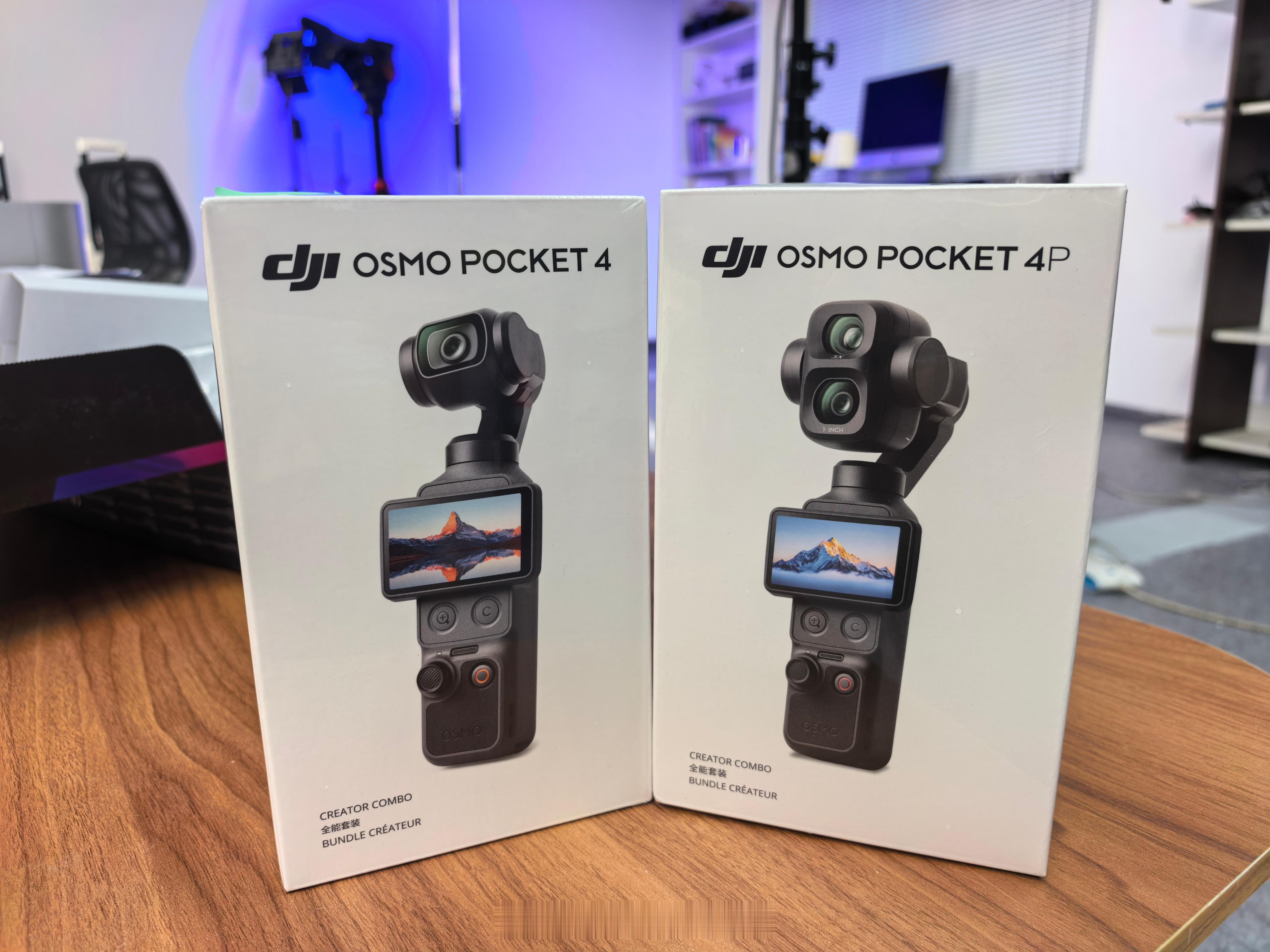 听说，左边的大疆action4 缺货很难买？右边的大疆pocket4pro 压根