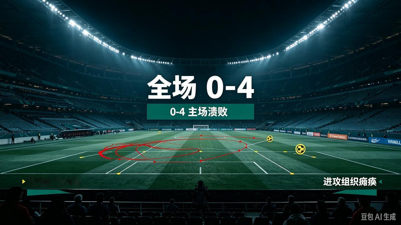 又丢一球。哀其不幸，怒其不争！主场0‑4，国足这场溃败没有任何借口！
 
半场0