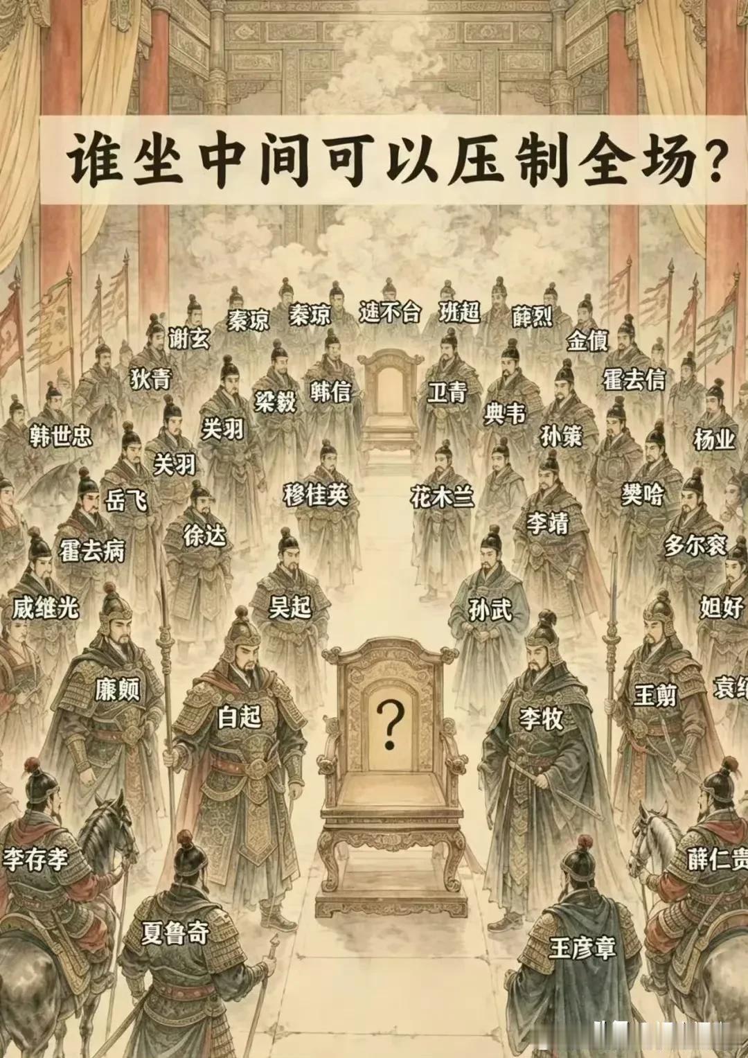 谁坐中间可以压制全场?