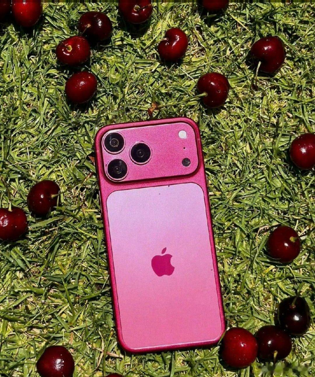 iPhone18Pro樱桃红这个樱桃红好亮眼啊，这个颜色红红火火的，寓意好，很多