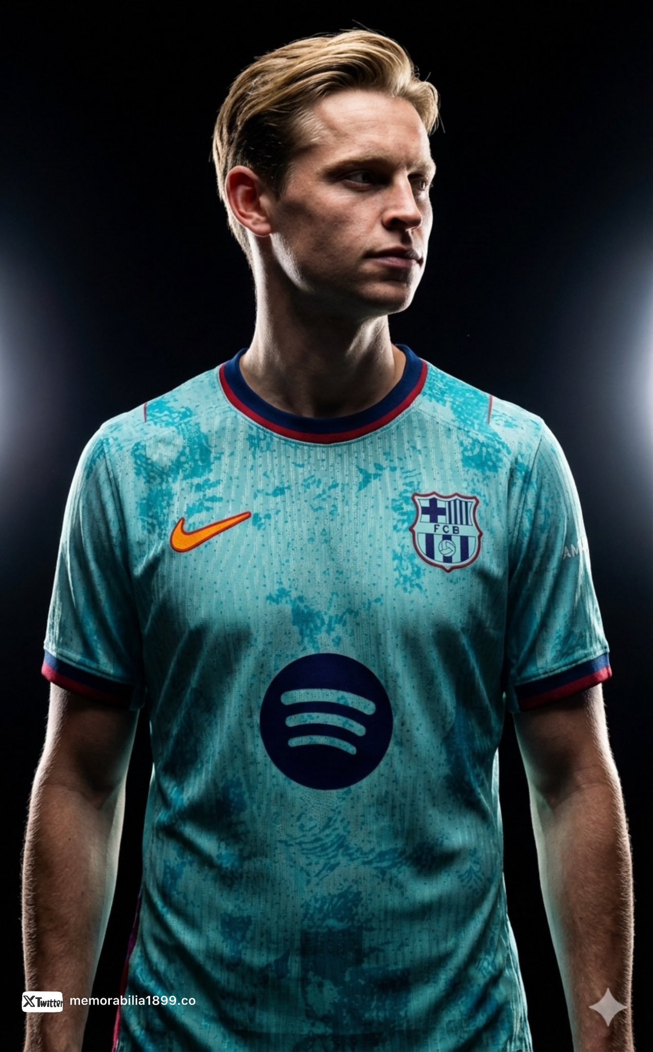 足球装备网曝巴萨下赛季第三套球衣❤️💙巴萨至死不渝红蓝魂