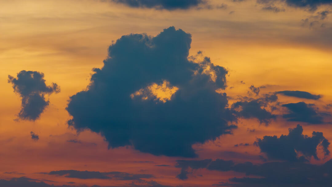 今天的长沙日落，积攒了一天的情感。