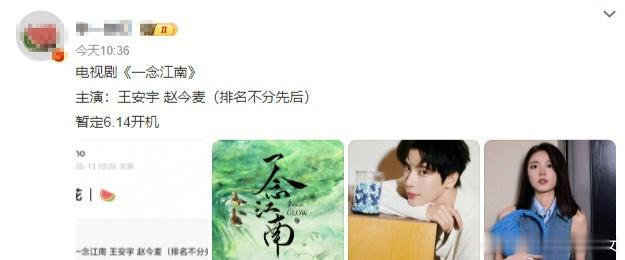 如果赵今麦 王安宇合作的话，论咖位也应该是赵今麦一番吧