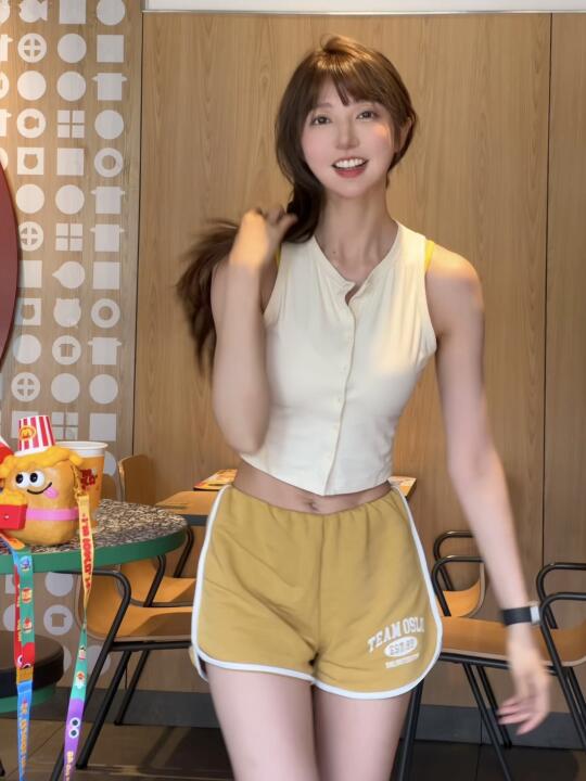 今天穿黄色🆗去麦麦补快碳