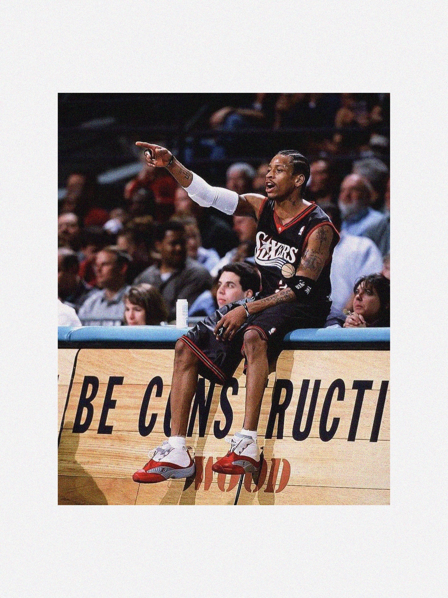 Allen Iverson 红头A4 老照片中的球员和球鞋  艾弗森  鞋控的日