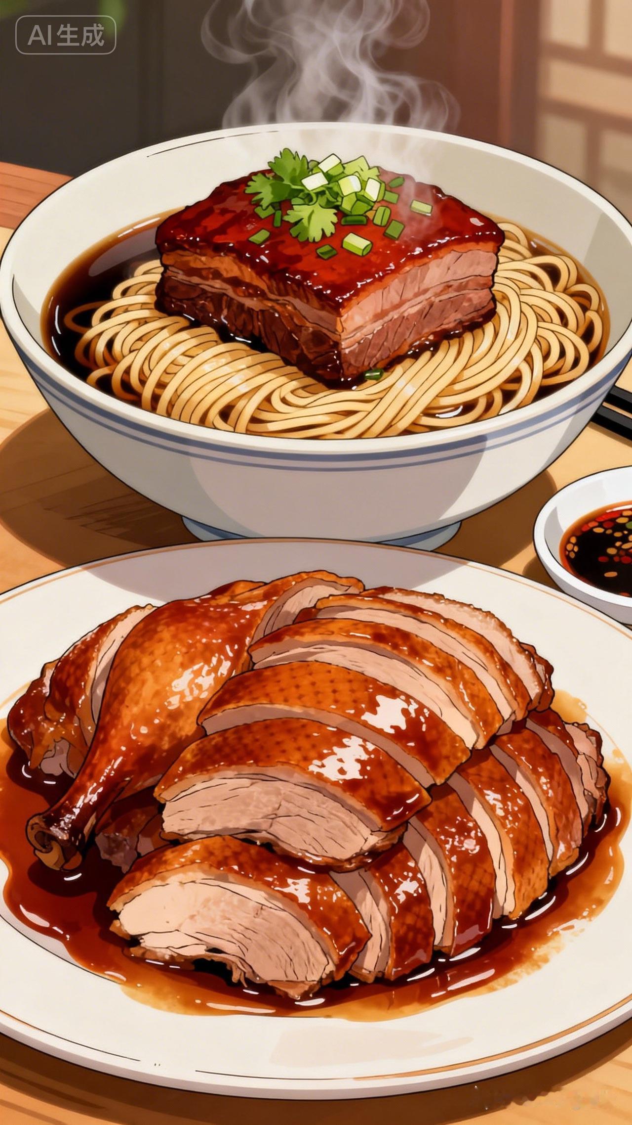 美味日式拉面配烤鸡，满足你的味蕾！🍜🍗