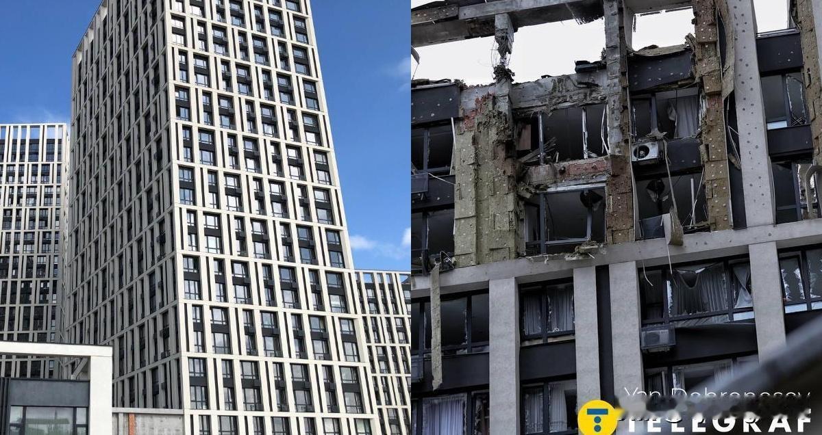 🇺🇦乌克兰基辅居民楼在遭受俄军袭击前后的对比照

俄罗斯正在袭击高层建筑和居