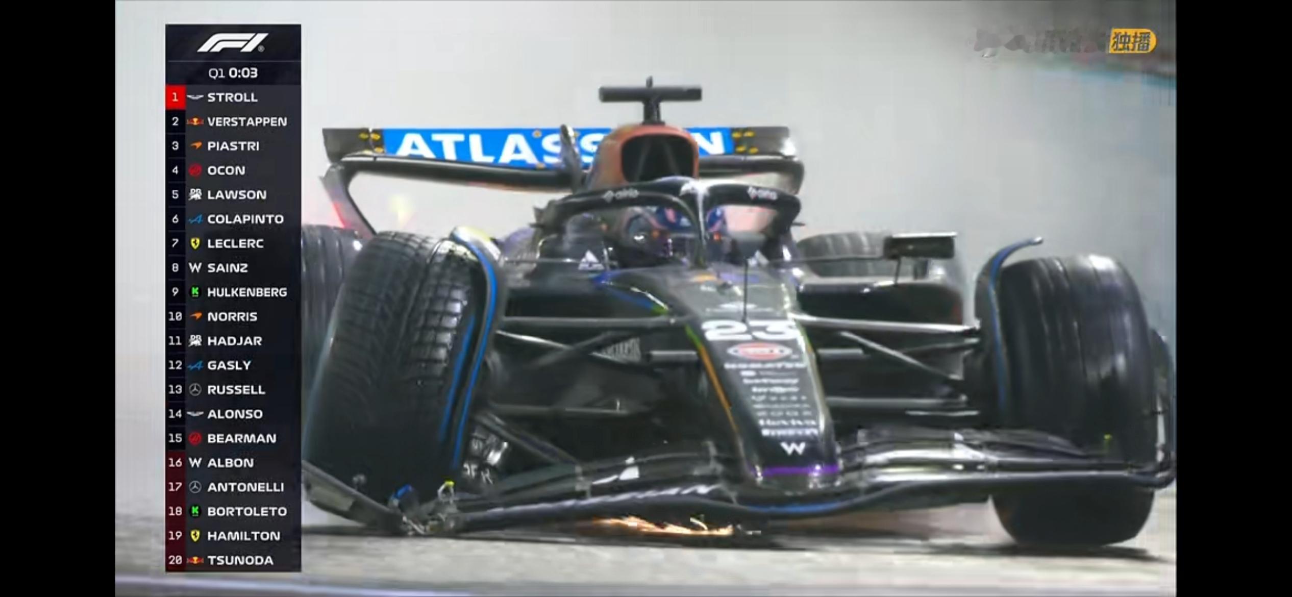 阿尔本就这样硬开回去了