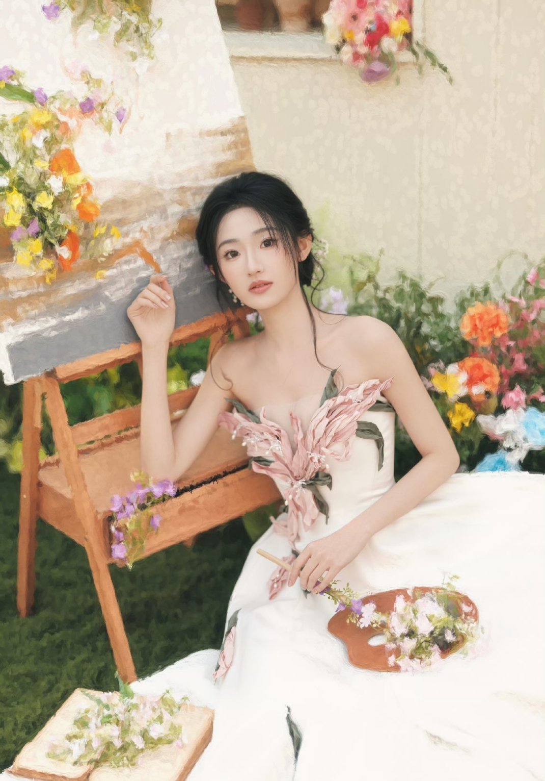 杨雨潼你美得像浪漫油画雨潼昨天辩论赛太精彩了！ 这组照片是花仙子么！ 