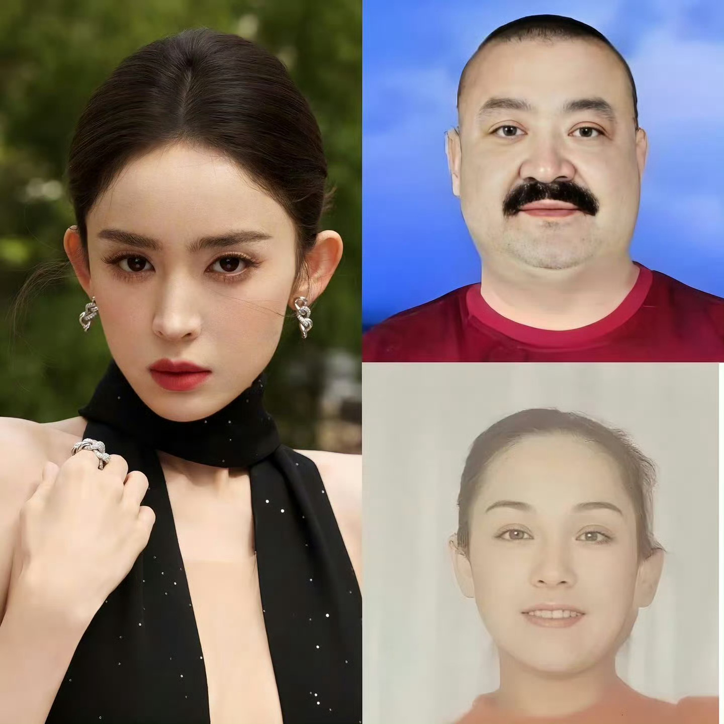 娜扎父母竟然长这样，她这是集齐了爸妈的所有优点吗