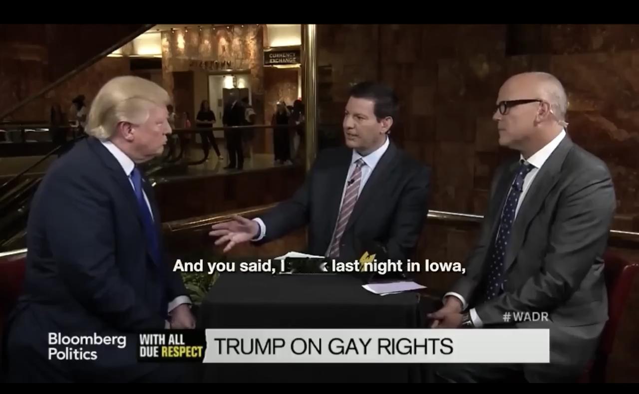 问：你最喜欢的圣经经文是什么？

特朗普：我不想深入讨论，因为对我来说那是极其私