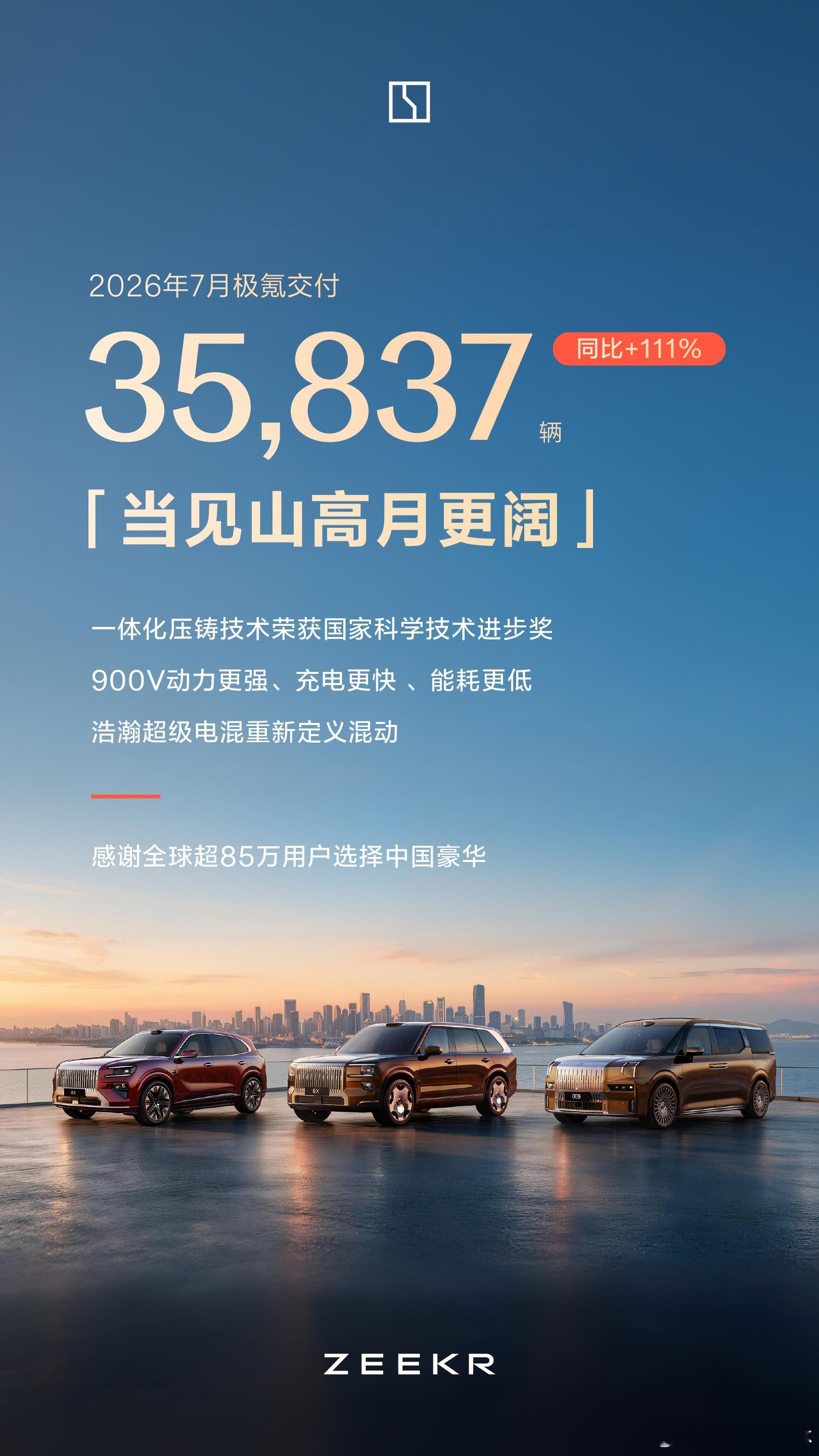 继续努力，感谢85万氪官们的支持！ 宁波·极氪工厂
