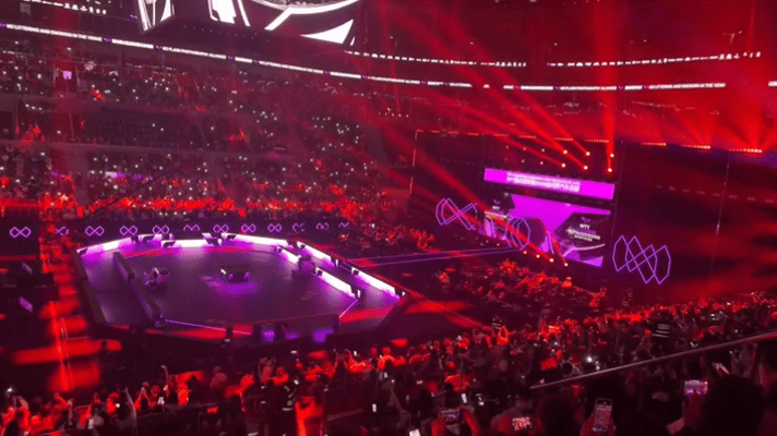 3.12日，有孙颖莎比赛的场子是这样的，全场嗨，座无虚席！

重庆冠军赛，今天是