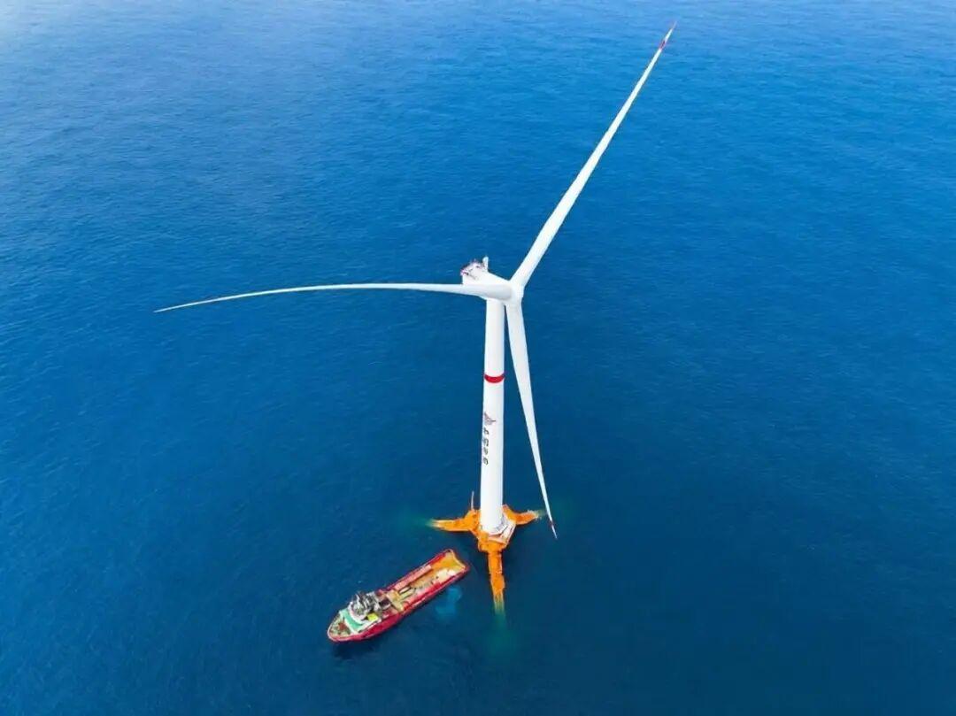 晒图笔记大赛近日，由海洋石油工程股份有限公司承建的全球首座16兆瓦张力腿浮式风电