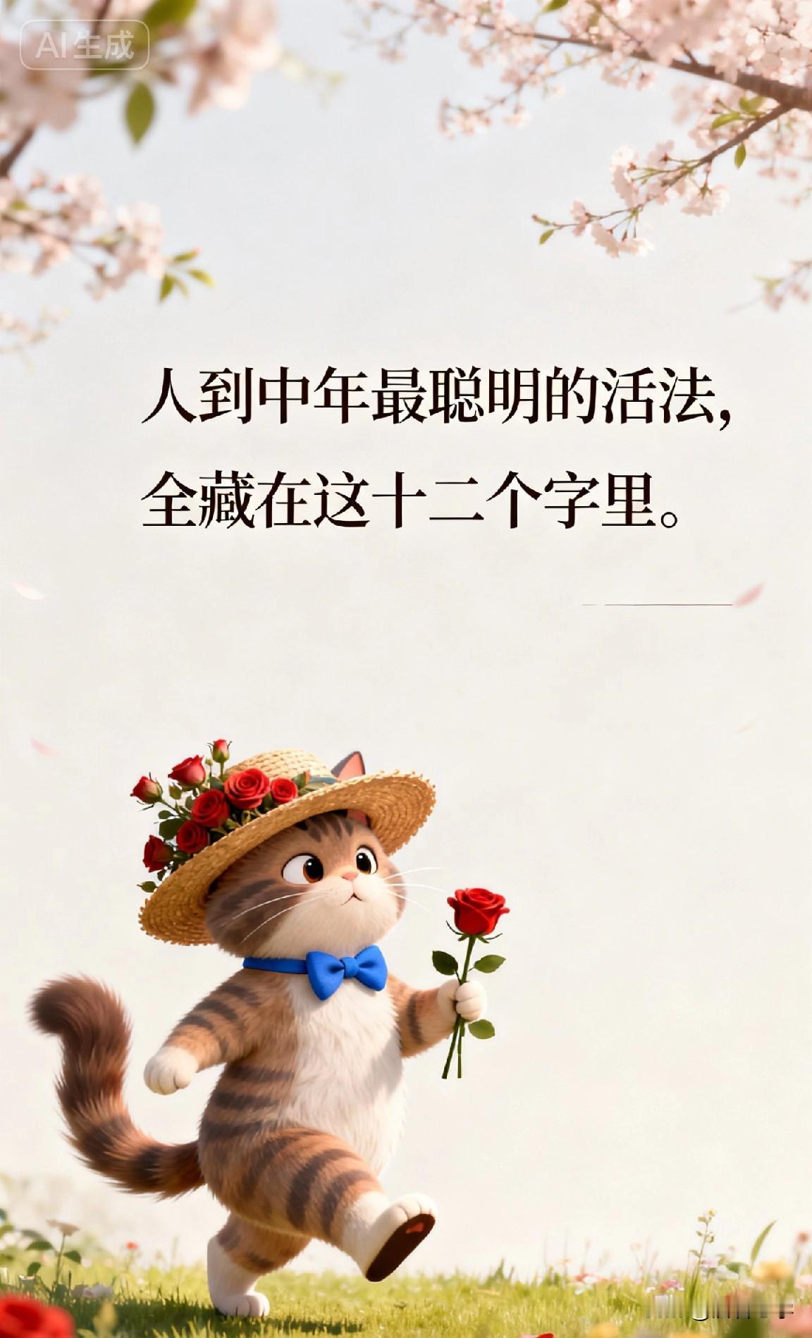 人到中年最聪明的活法，全藏在这十二个字里。

你有没有发现，人到中年，日子反而越