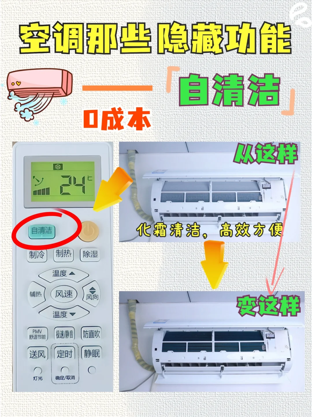 空调那些隐藏功能——自清洁！