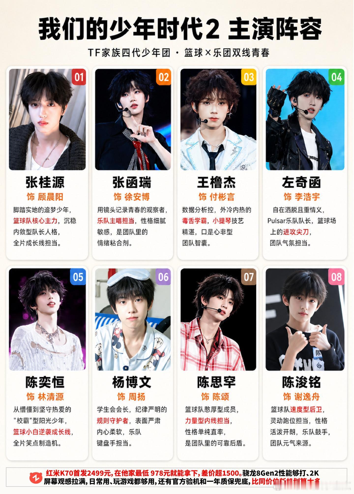 我们的少年时代2主演人员。我们的少年时代 tf家族 时代峰峻 