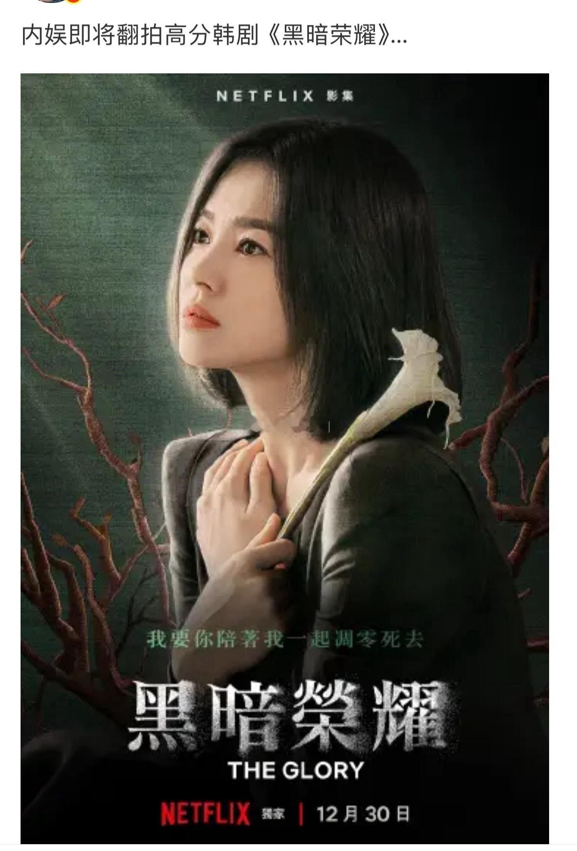 又翻拍？内娱谁适合拍黑暗荣耀？ 