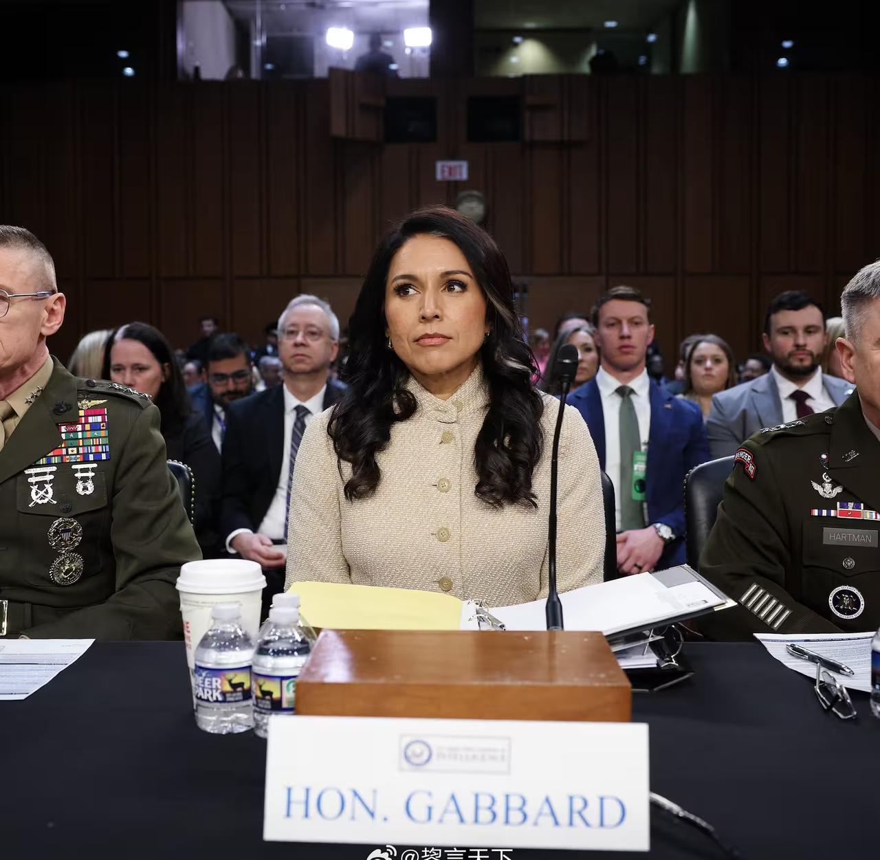 Post ）

国家情报总监图尔西·加伯德在参议院情报委员会作证时表示，经过近三