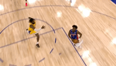 艾顿这个犯规动作，裁判认定，一级恶意犯规！湖人vs活塞