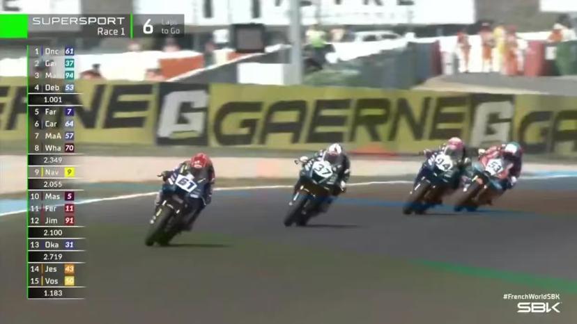 2026 WSBK 法国站第一回合 SBK，发车阶段的连环事故看得人眼花缭乱。G