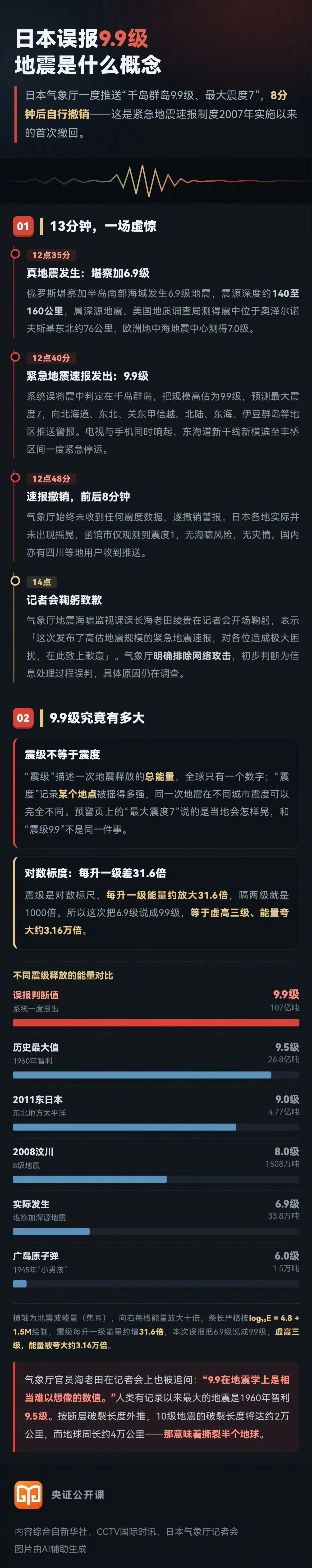 日本回应误报9.9级地震日本气象厅就本次重大地震速报失误召开发布会鞠躬致歉。今日