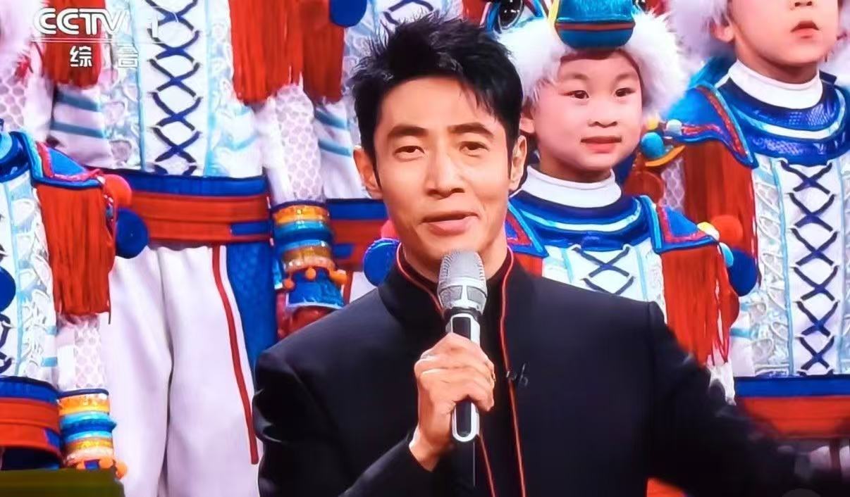 一家人看春晚发出同一声惊呼，谁给撒贝宁画的眉毛啊！也不能完全说是蜡笔小新，像两片