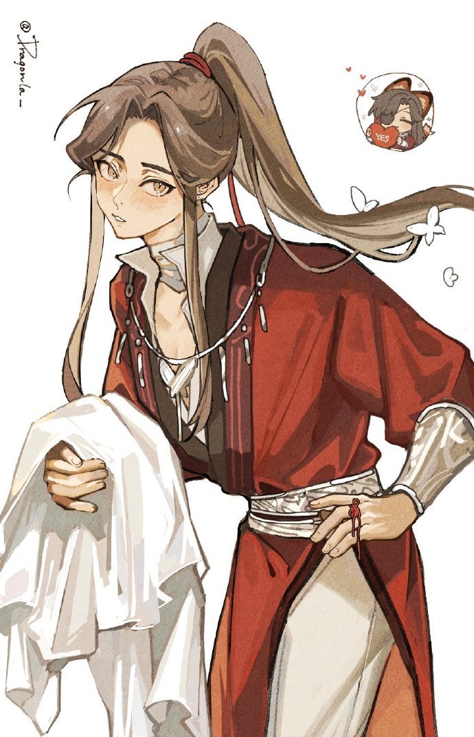 #天官赐福##花怜# 怜怜的衣服脏了，只能换上花城的[哇]cr：dragonla