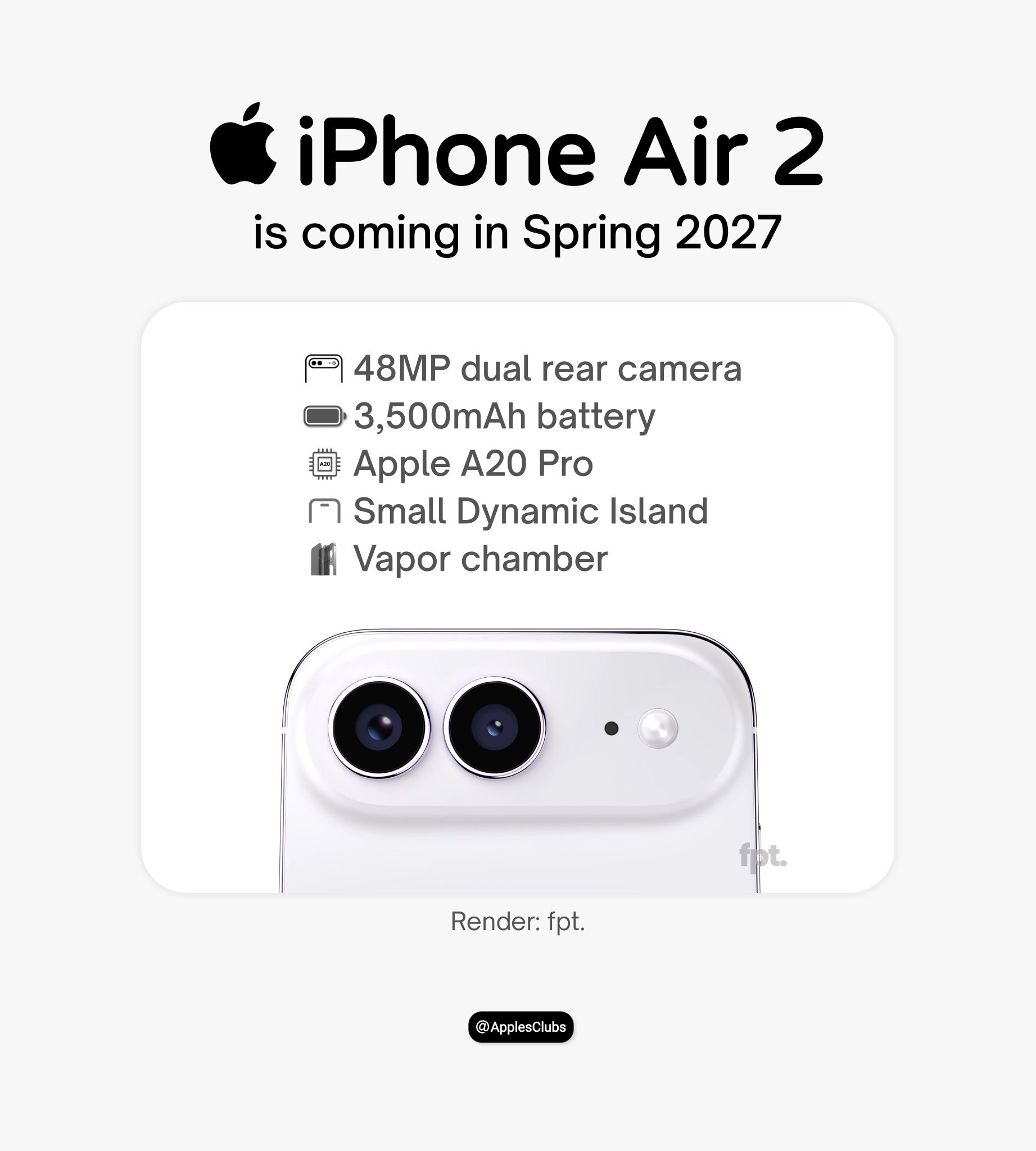 iPhone Air2在厚度不变的情况下，怎么放下超广角还有增加电池容量。 