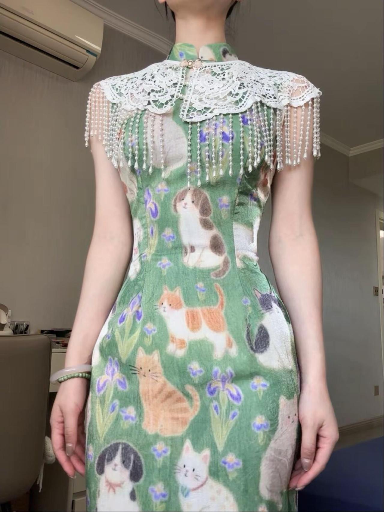 女生审美 要不要搭配云肩呢 旗袍ootd 国风古韵 东方美学 古典美