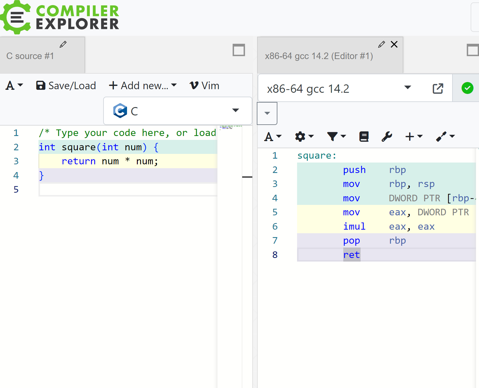 Compiler Explorer 开源项目，一个交互式编译器探索网站。在 C、
