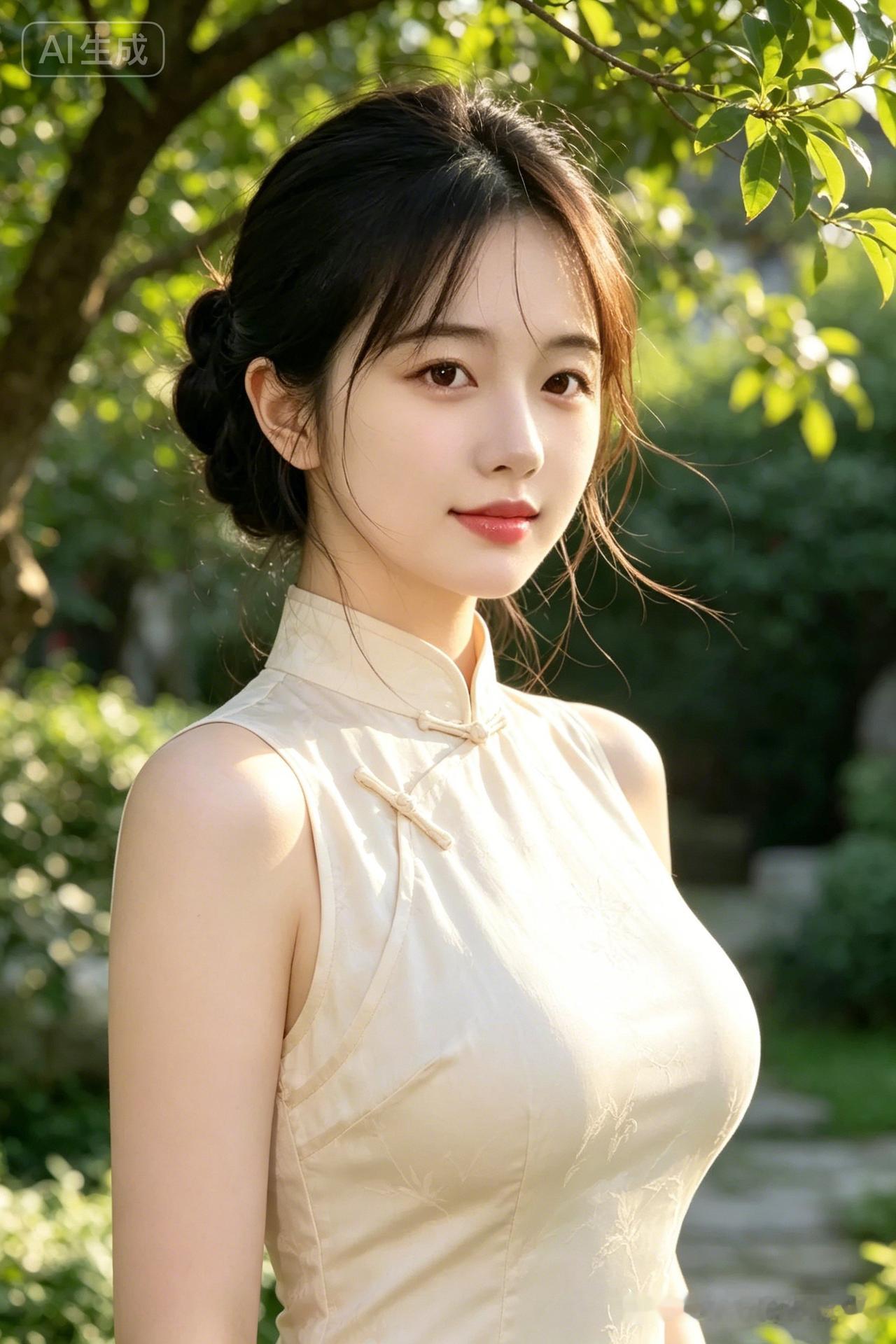 “优雅东方美人，古风旗袍韵味”🌿💃