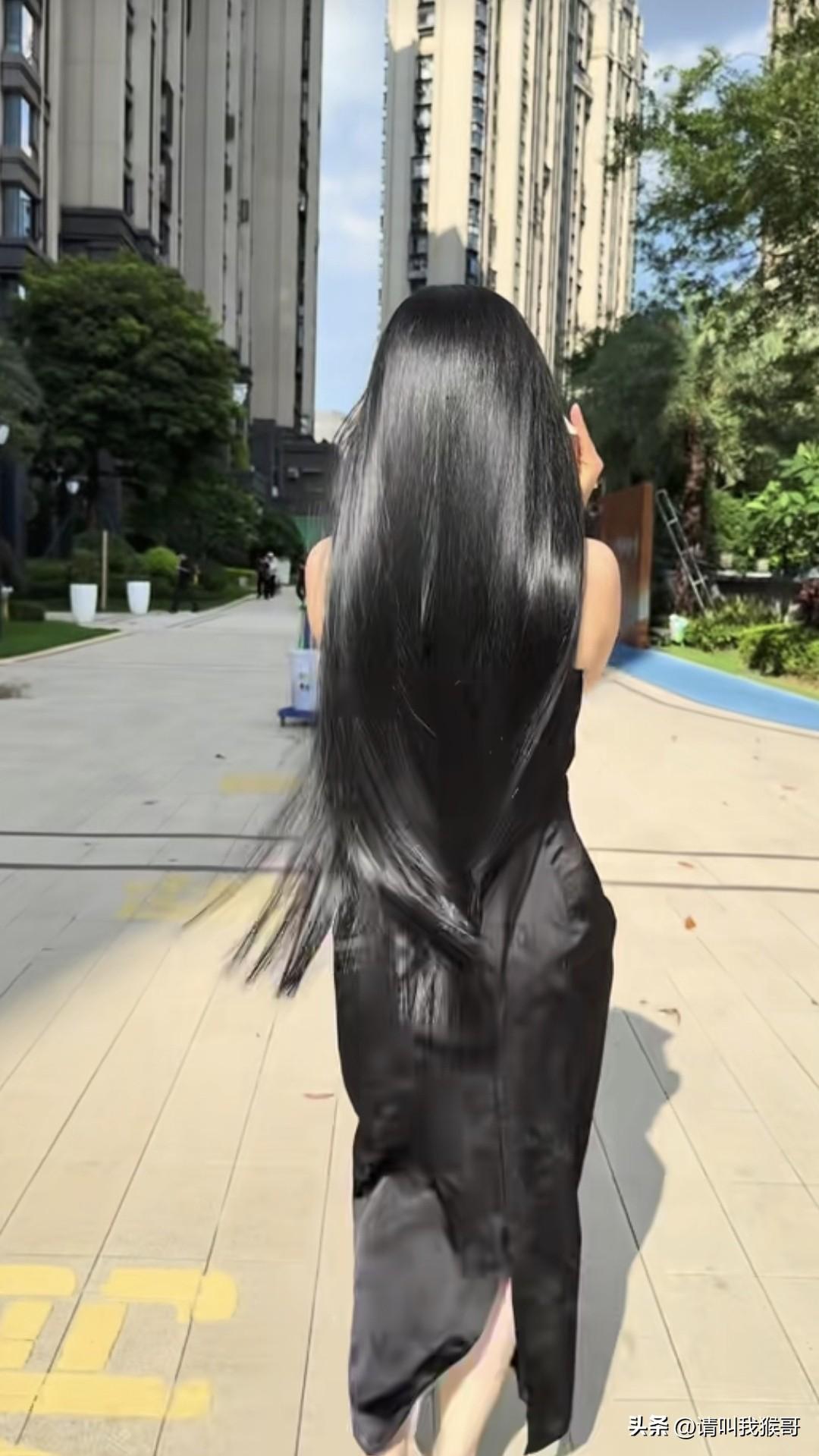 青丝如瀑说的大概就是这个样子吧