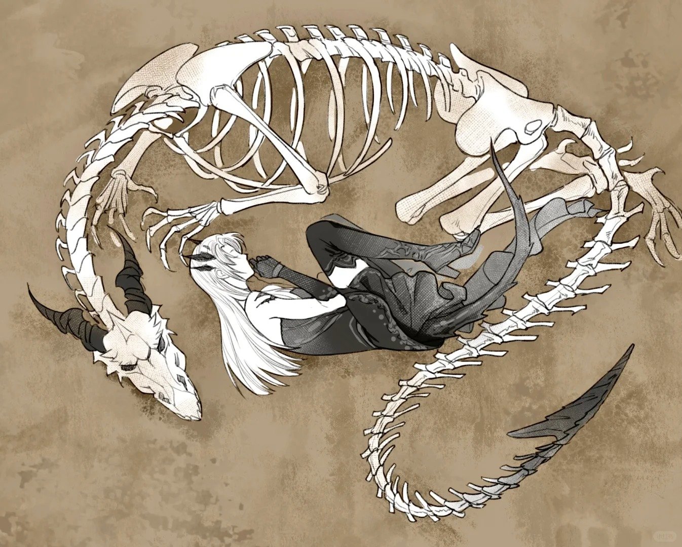 My dragon is gone马上去再听一遍戮夜灼心安抚一下自己[苦涩][苦
