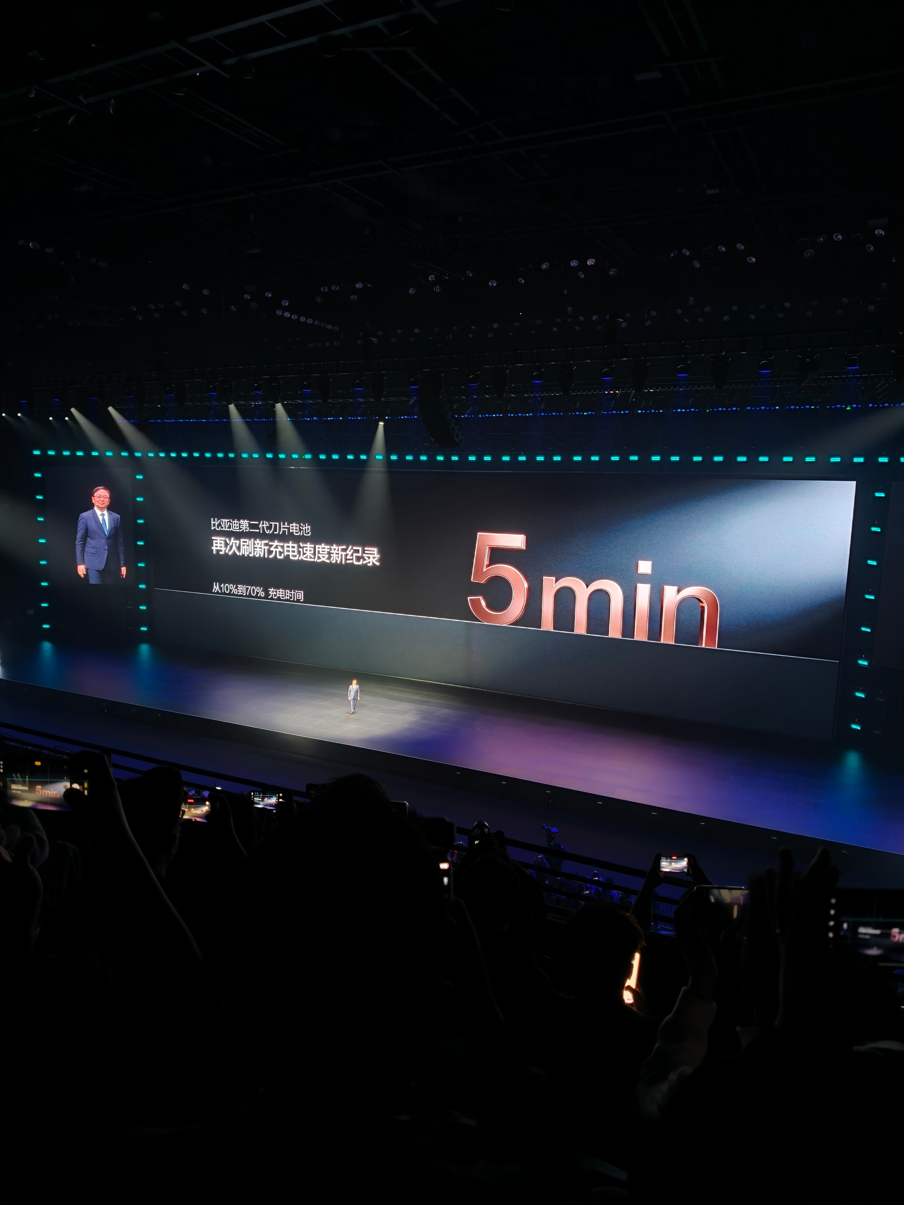 比亚迪第二代刀片电池，从10%充到70%，用时仅5分钟。 