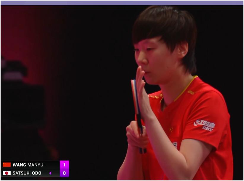 乒乓球多哈冠军赛，国乒6胜1负。
王曼昱3-0大藤沙月，胜✔
蒯曼3-0萨马拉，