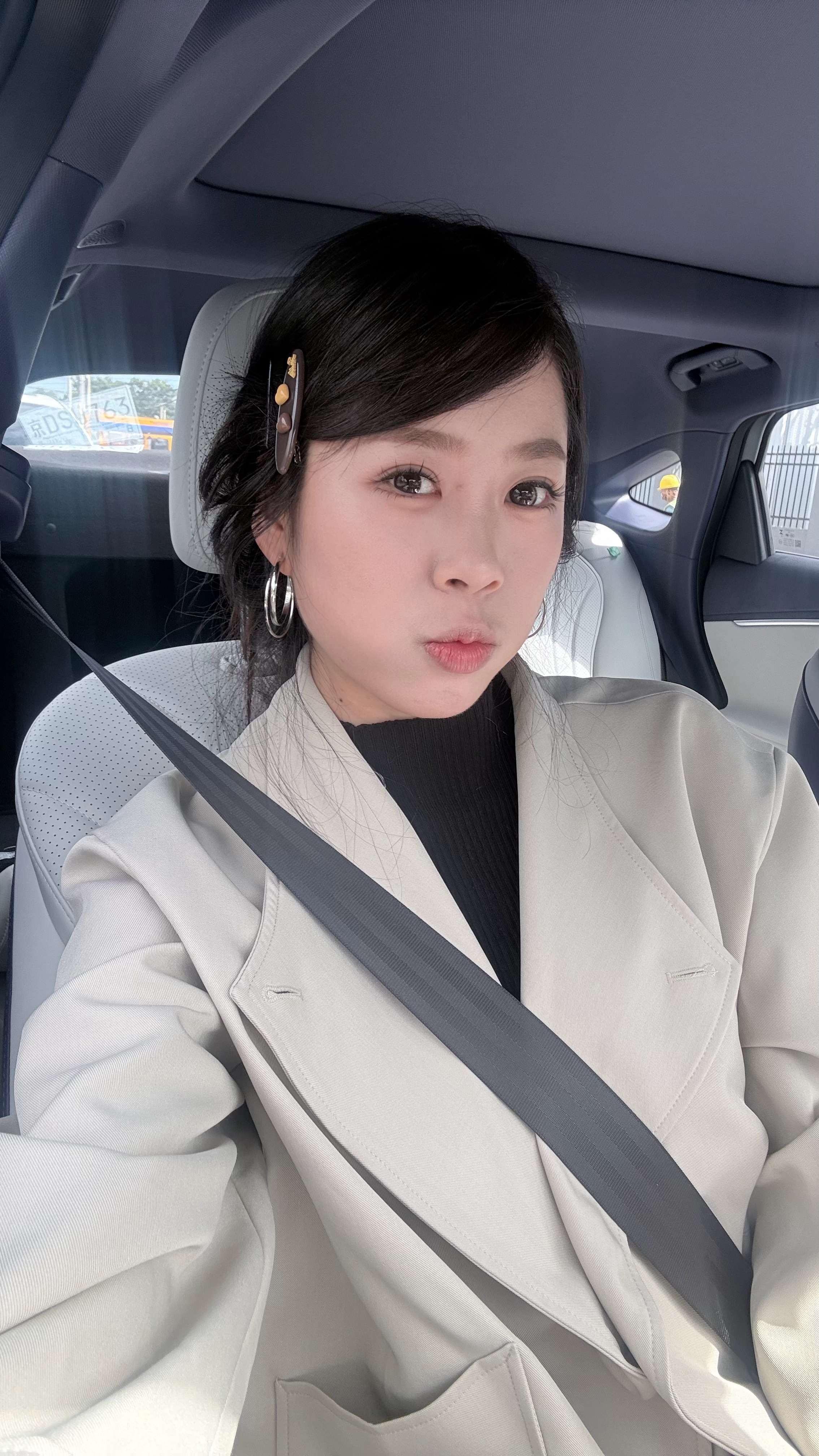 今天COS小蓝姐姐这两天都是迷迷糊糊一点不细心昨天去考🏍️科一科四，考场地点记