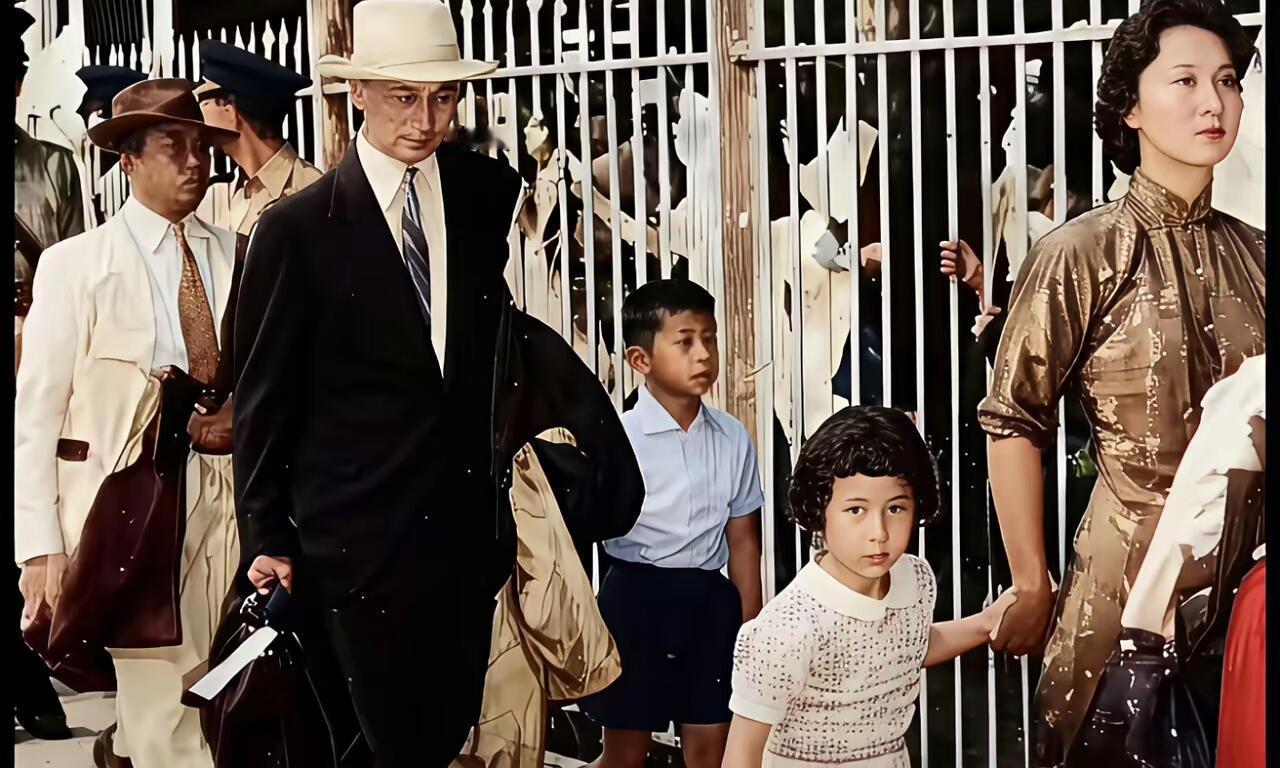 1955年10月8日，钱学森携家人辗转抵达香港，最终从罗湖桥进入深圳，然后星夜北