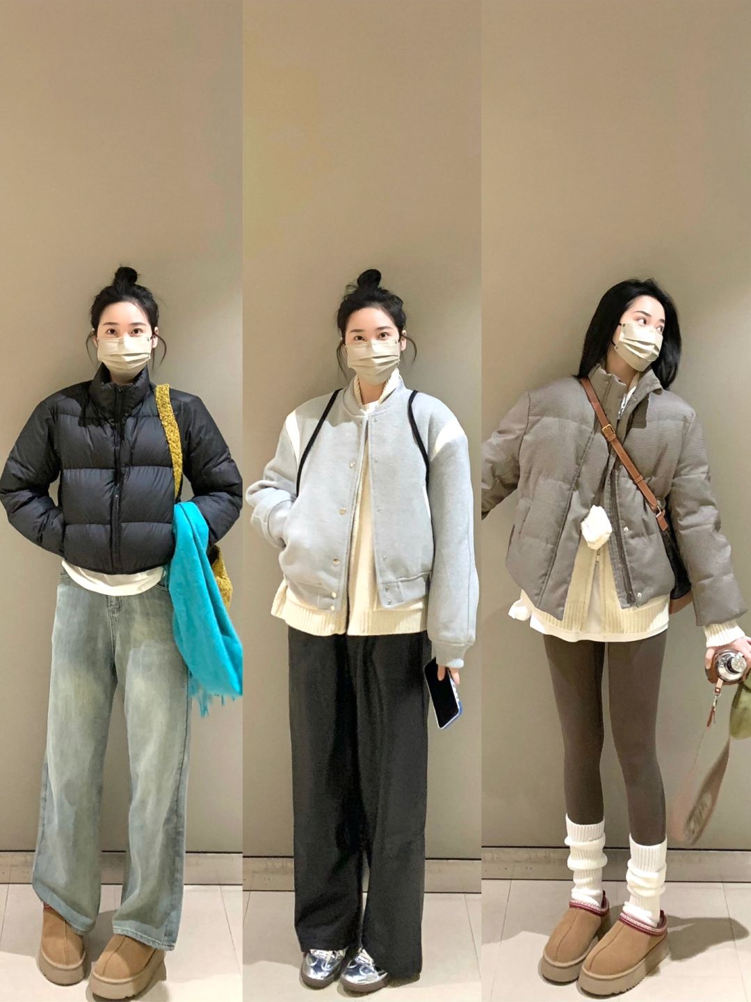 不是！短款羽绒服这样穿好松弛！！！