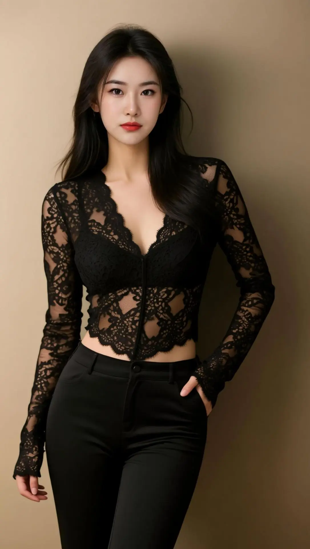 AI蕾丝时尚照 ai创作