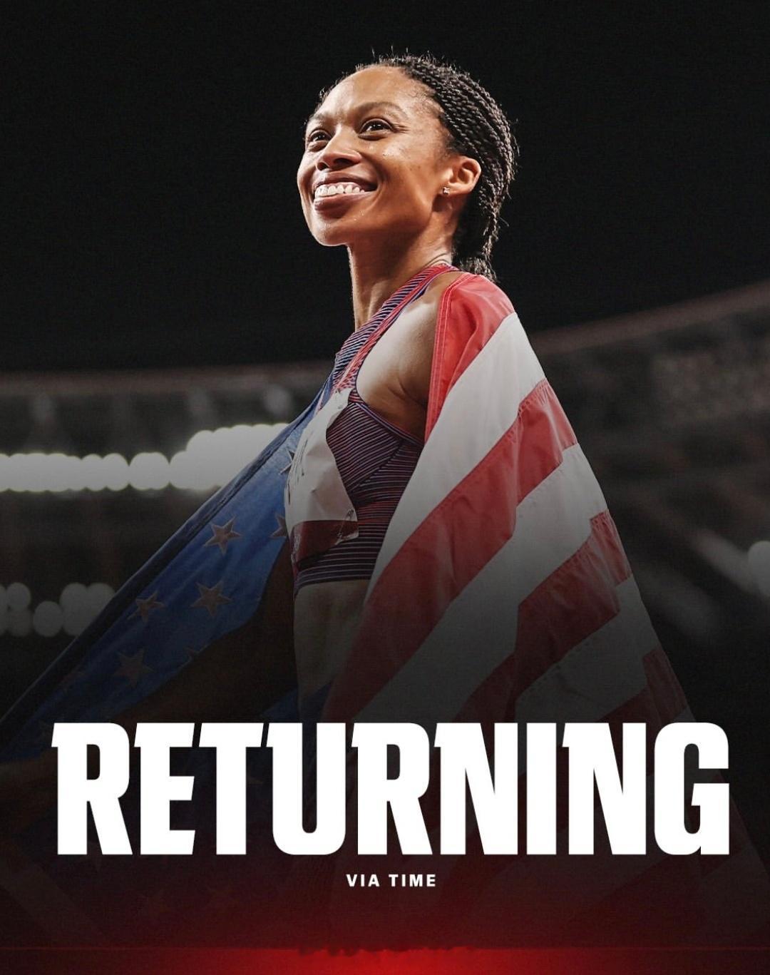 艾莉森·菲利克斯，奥运田径历史上奖牌得数最多的伟大传奇，为“一生一次”家门口的洛