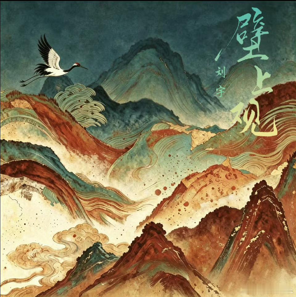 《壁上观》音源正式上线⛰️栩栩缕影浮光映宫阙，错问今夕是何年。风沙漫卷斑驳旧卷，