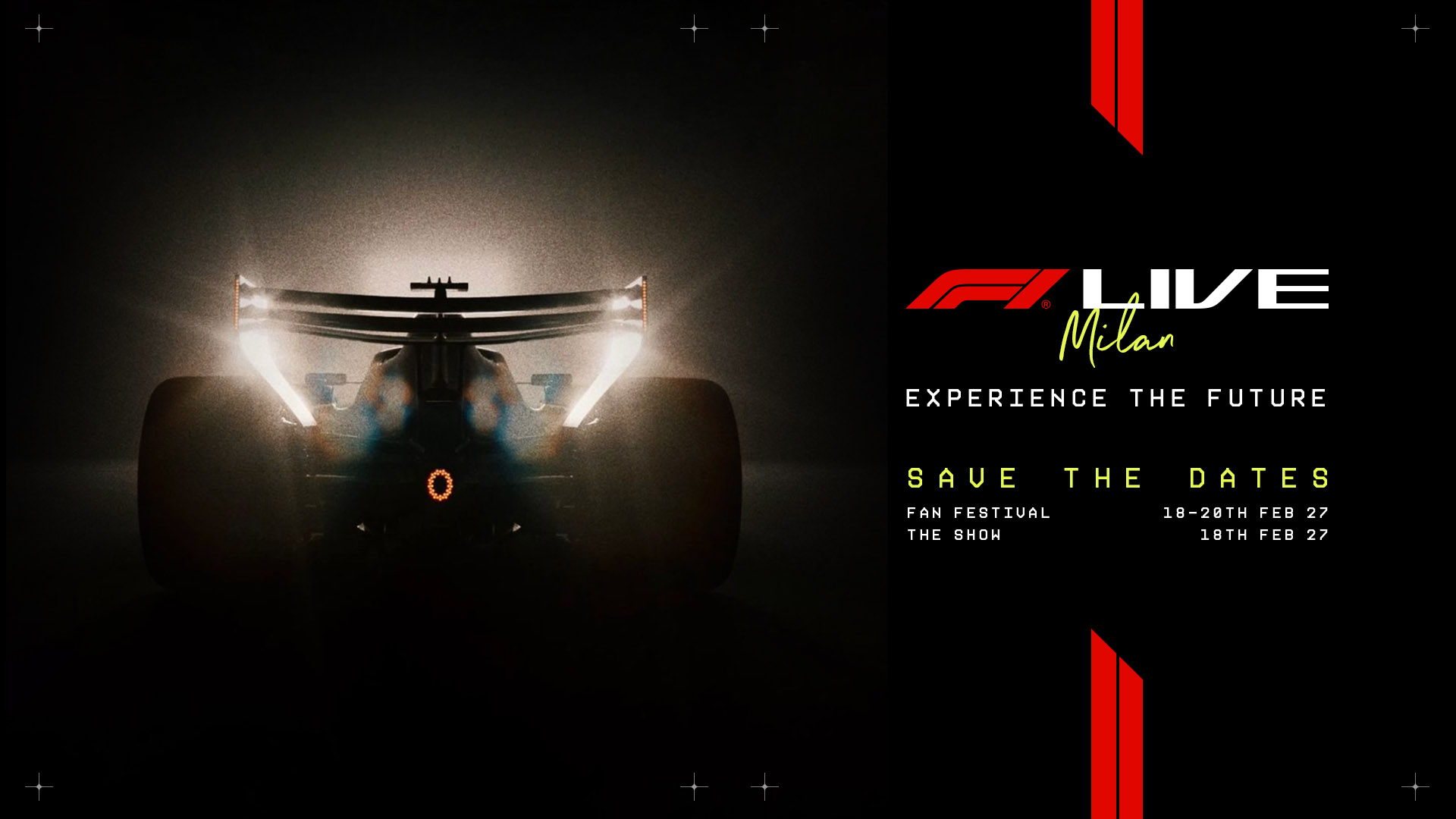 2027年F1将在意大利米兰举行为期3天的车迷嘉年华——F1 Live Mila