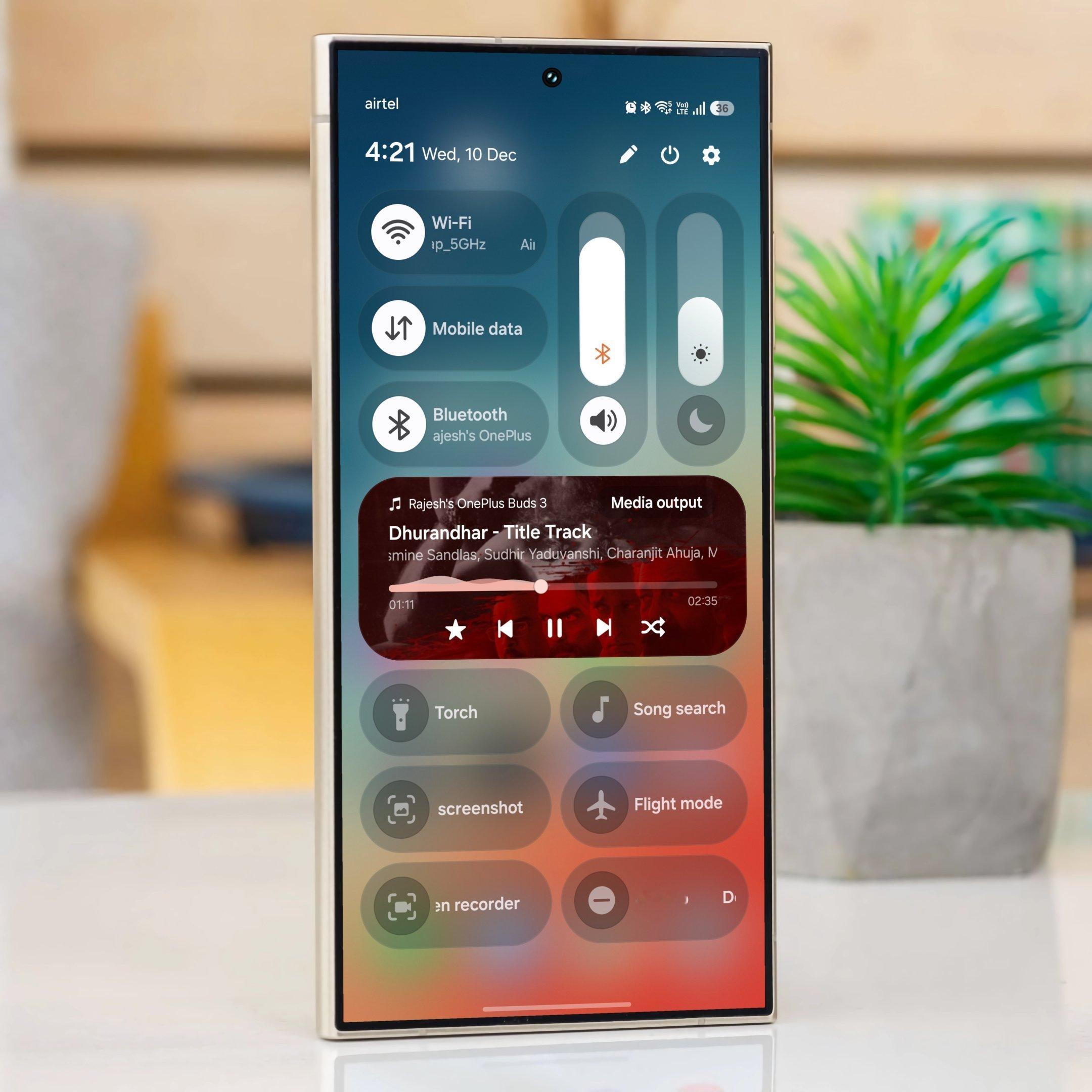 One UI8.5 的快捷面板自定义性进一步加强 