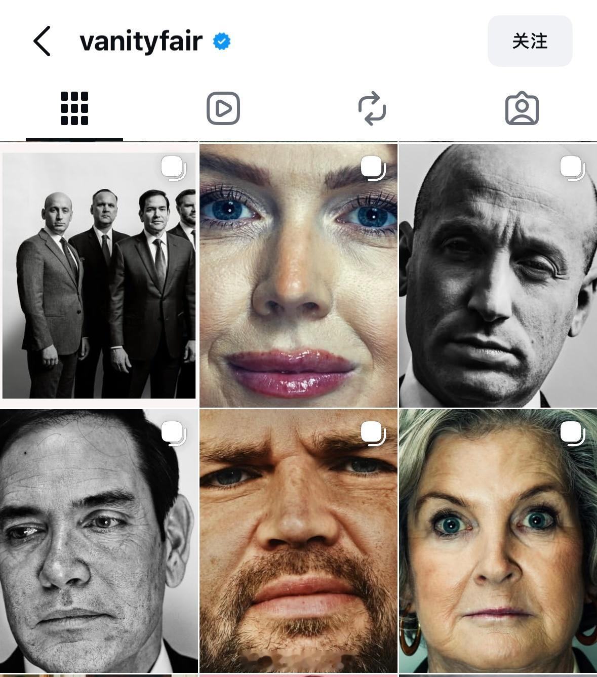 《名利场》杂志给特朗普内阁成员拍的照片，多数maga表示这属于摸黑 