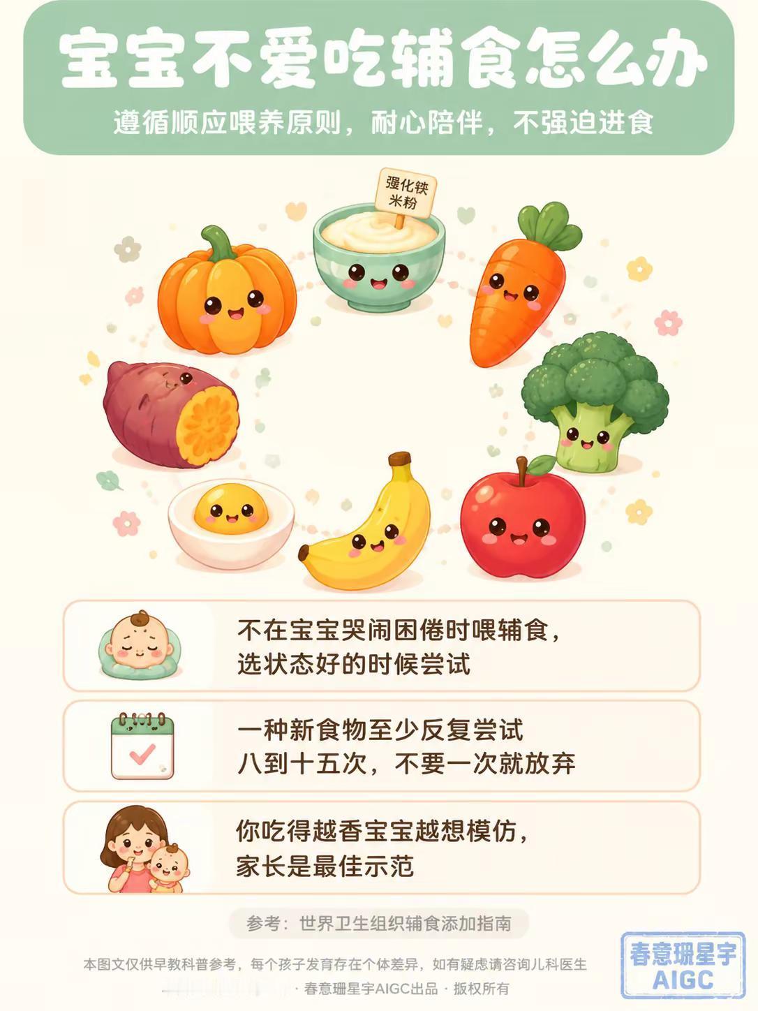 宝宝一口不吃不是挑食！真相很多妈妈不知。端出辅食宝宝扭头就躲？别急着焦虑，你大概