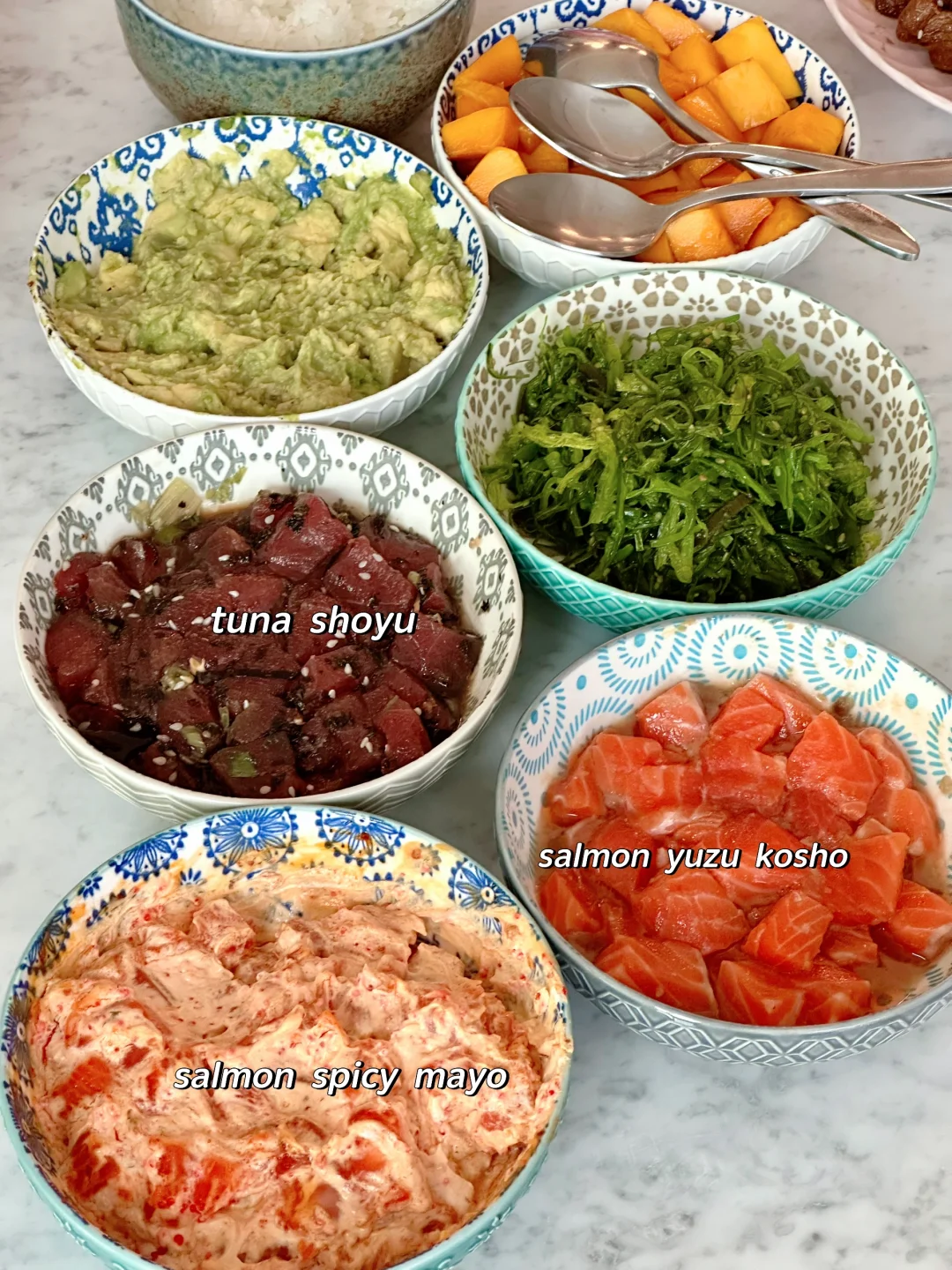 解锁家庭版波奇碗DIY🍣三口味poke配方✏️