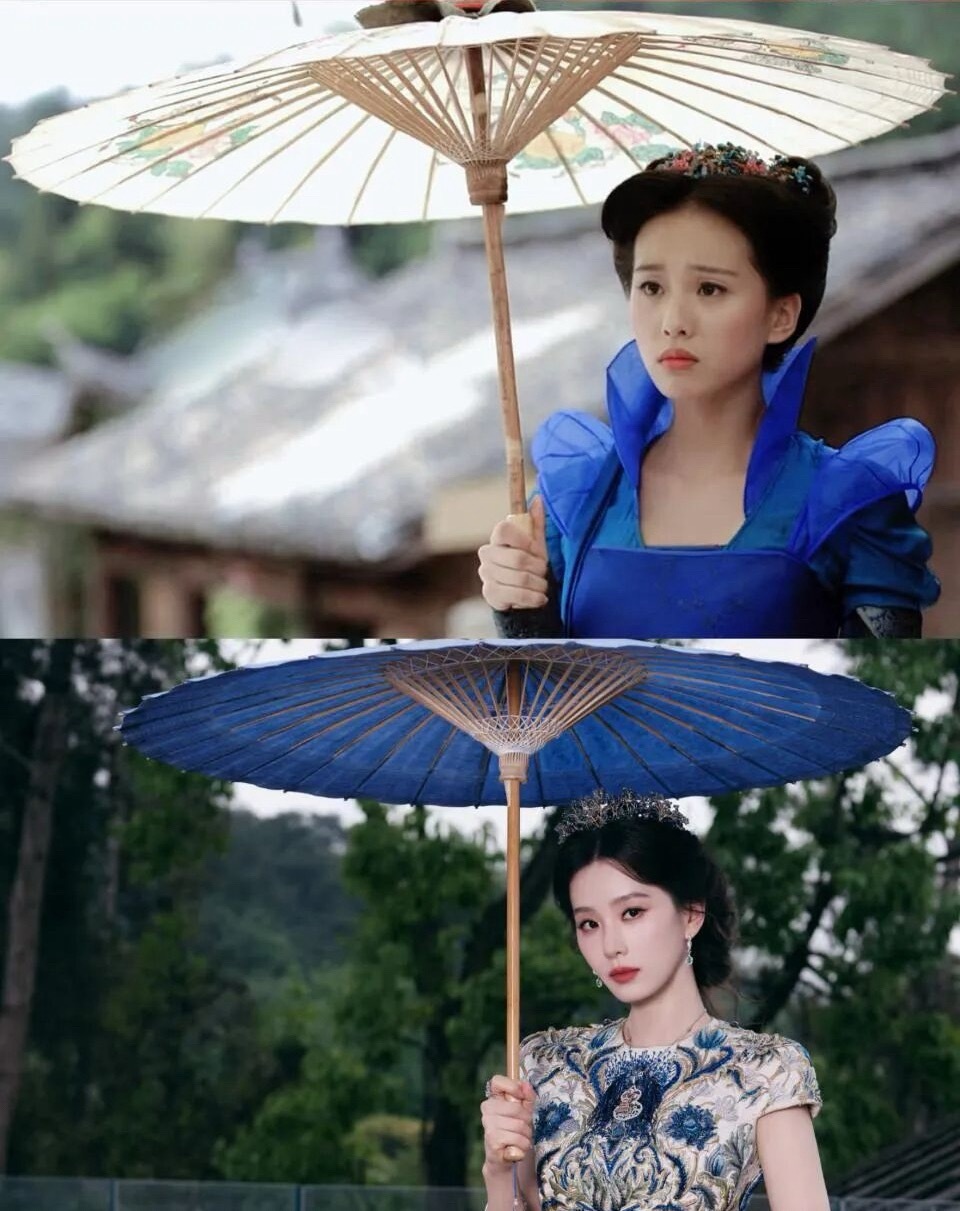 刘诗诗这一身蓝裙，让我直接梦回龙葵！ 